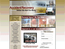 Tablet Screenshot of cincinnati.accidentrecovery.org